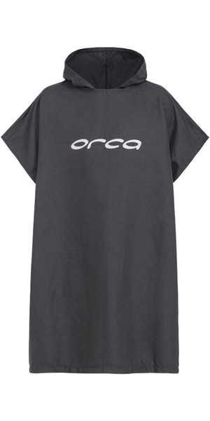 2026 Orca Hooded Poncho Towel JVBWTT01 - Black